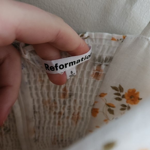 Reformation Zander floral print linen dress - Picture 5 of 7